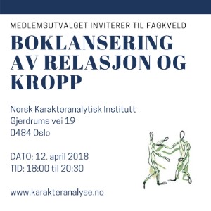 Fagmøte NKI 12 april 2018 - Boklansering