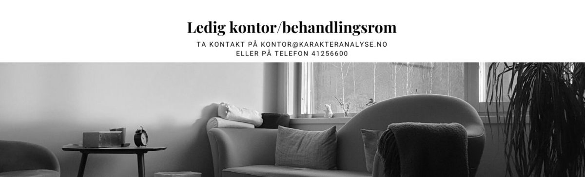 Ledig kontor/behandlingsrom