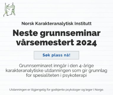 Banner med informasjon om oppstart av neste grunnseminar i Oslo
