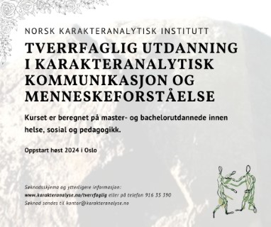 Banner med informasjon om oppstart av tverrfaglig utdannelse ved NKI